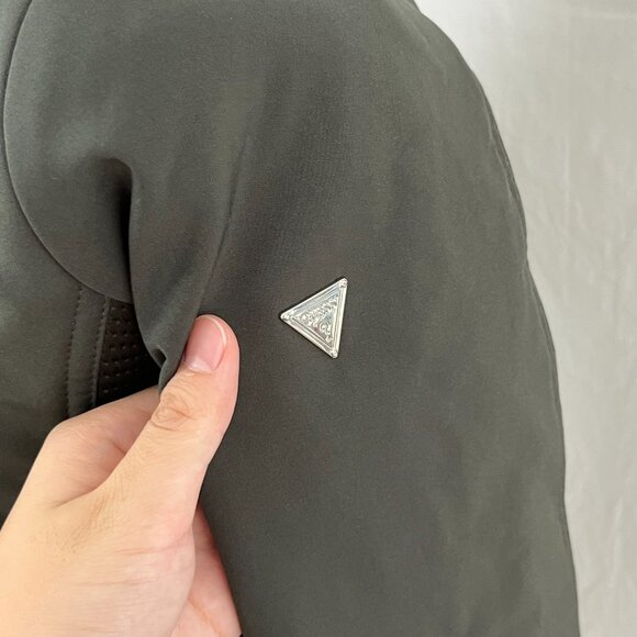 NWT Guess Olive Green Raincoat Utility Trench Coat w/ Belt Hood Pockets Size XS - Picture 10 of 16